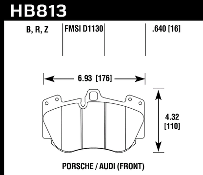 Hawk Performance HB813Z.640 PC Brake Pads Front