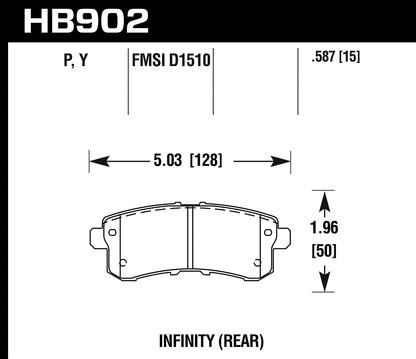 Hawk Performance HB902P.587 SuperDuty Brake Pads Rear