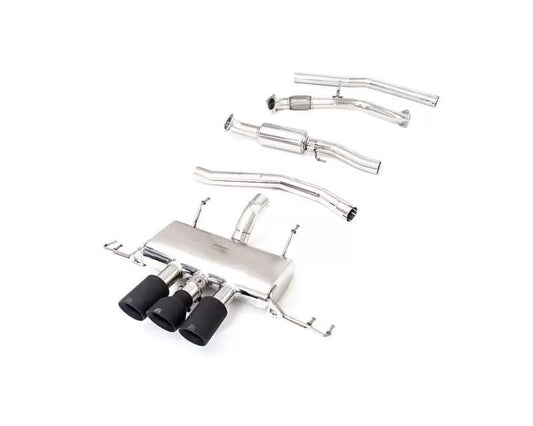 Armytrix Stainless Steel Valvetronic Exhaust System Honda Civic FL5 Type-R 2.0L Turbo with Matte Black Tips