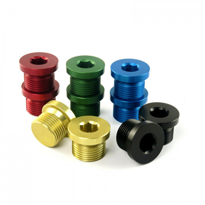 HEL BMW N54 N55 S55 Solid Billet Aluminium Oil Thermostat Housing Plugs (Inc. 335i, 435i, M3 & M4)
