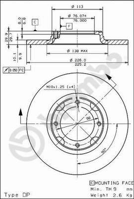 WABCO 12999552VT Disc Brake Caliper Repair Kit