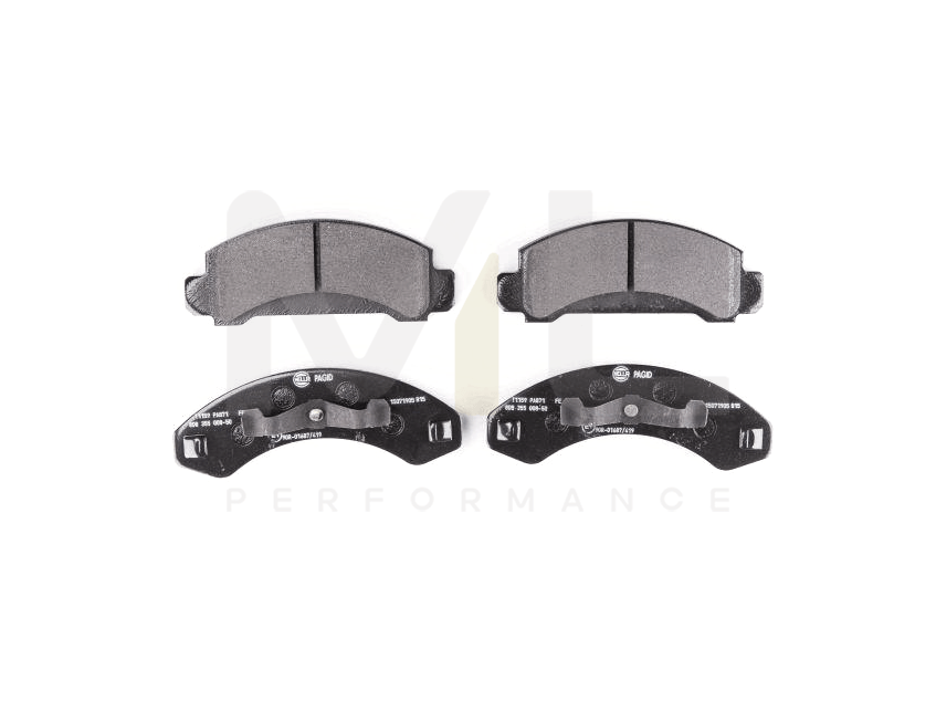 Hella 8DB 355 008-501 Brake Pad Set Not Prepared For Wear Indicator