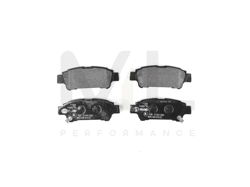 Hella 8DB 355 010-311 Brake Pad Set With Acoustic Wear Warning