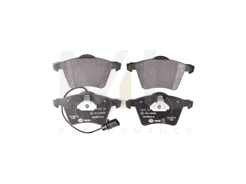 Hella 8DB 355 010-631 Brake Pad Set With Integrated Wear Warning Contact