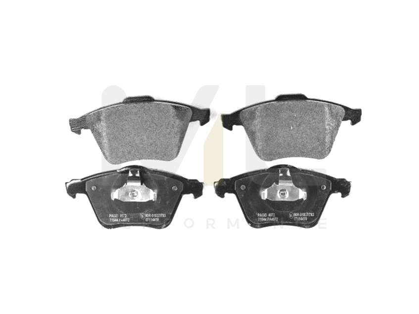 Hella 8DB 355 012-271 Brake Pad Set Excl. Wear Warning Contact