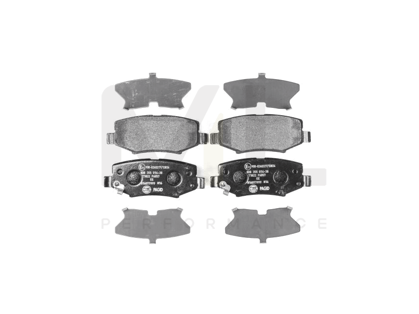 Hella 8DB 355 014-381 Brake Pad Set With Acoustic Wear Warning