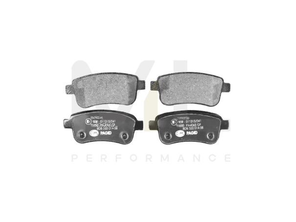 Hella 8DB 355 014-581 Brake Pad Set Not Prepared For Wear Indicator, With Brake Caliper Screws