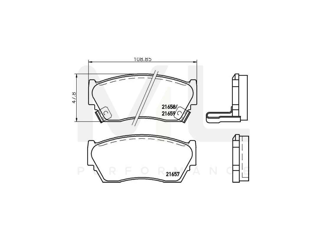 Hella 8DB 355 016-361 Brake Pad Set Not Prepared For Wear Indicator