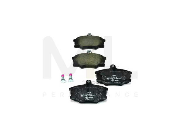 Hella 8DB 355 017-591 Brake Pad Set Excl. Wear Warning Contact, With Brake Caliper Screws