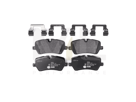 Hella 8DB 355 020-361 Brake Pad Set Prepared For Wear Indicator, With Accessories