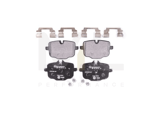 Hella 8DB 355 021-631 Brake Pad Set Prepared For Wear Indicator, With Brake Caliper Screws, With Accessories