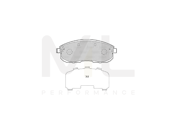 Hella 8DB 355 023-201 Brake Pad Set With Acoustic Wear Warning