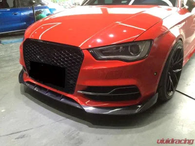 Vivid Racing VR-A3S3-601 VR Aero Carbon Fiber Front Lip Spoiler Audi S3 | A3 Sline Sedan 2014-2016