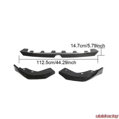 Vivid Racing VR-G20-604 VR Aero Carbon Fiber Front Lip Spoiler 3pcs BMW 3-Series G20 2019-2024