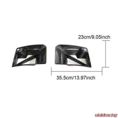 Vivid Racing VR-G87M2-650 VR Aero Carbon Fiber Front Air Ducts Angle Style BMW M2 G87