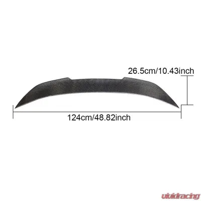 Vivid Racing VR-F06F13M6MT-611 VR Aero Carbon Fiber Rear Trunk Spoiler V1 BMW 6 Series F06 | F13 | M6 | M-Tech