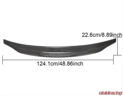 Vivid Racing VR-A6S6-686 VR Aero Carbon Fiber Rear Trunk Spoiler V4 Audi A6 C8 Quattro Base/Sline S6 Sedan 2019+