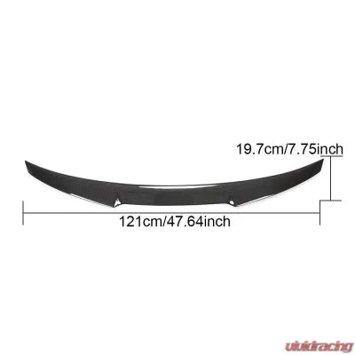 Vivid Racing VR-A4S4-603 VR Aero Carbon Fiber Rear Trunk Spoiler Audi A4 | S4 B9 S-Line Sedan 2017-2020