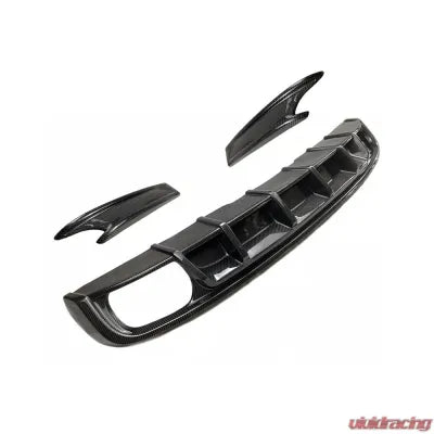 Vivid Racing VR-S4-613 VR Aero Carbon Fiber Rear Diffuser Side Splitters Audi S4 2017-2020