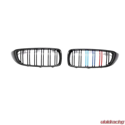 Vivid Racing VR-M4-GRILL VR Aero Carbon Fiber Front Kidney Grill BMW 4-Series F3X | M3 F80 | M4 F8X 2013-2020
