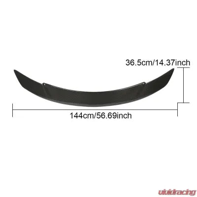 Vivid Racing VR-W204-612 VR Aero Carbon Fiber Rear Trunk Spoiler V1 Mercedes C180 | C200 | C250 | C63 AMG W204 2007-2014