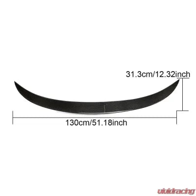 Vivid Racing VR-M6F06F13-611 VR Aero Carbon Fiber Rear Trunk Spoiler BMW6 Series F06 | F13 Coupe 2-Door 4-Door 2013-2018