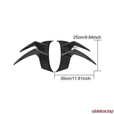 Vivid Racing VR-AMG-600 VR Aero Carbon Fiber Front Bumper Canards Mercedes AMG GT-R 2016-2019