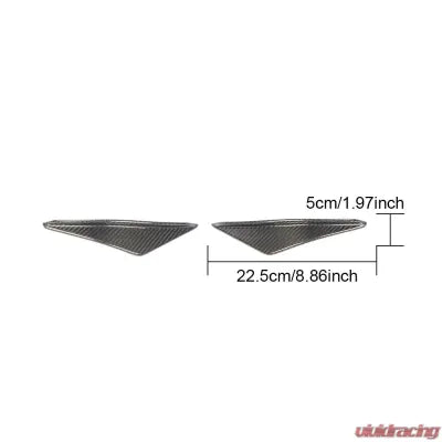 Vivid Racing VR-SLS-601 VR Aero Carbon Fiber Front Bumper Canards Mercedes SLS AMG 2010-2013