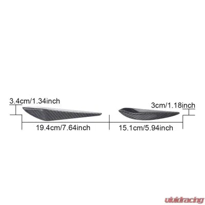 Vivid Racing VR-M3M4-617 VR Aero Carbon Fiber Front Bumper Canards V4 BMW M3 G80 | M4 G82 G83 2021-2024