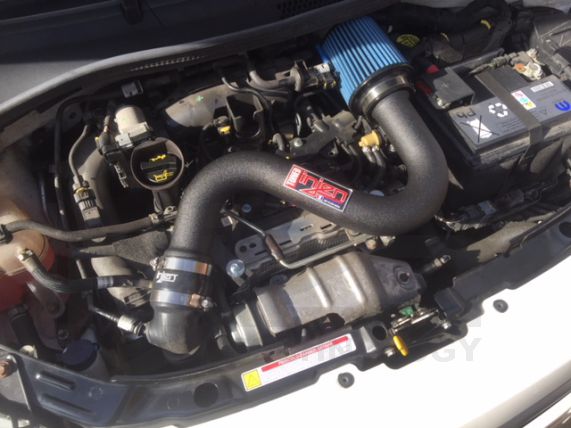 INJEN FIAT 500 0.9L TWIN AIR 2010- SHORT RAM AIR INTAKE SYSTEM (WRINKLE BLACK) - ESR523WB
