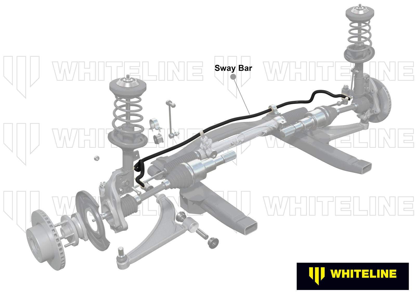 Whiteline BBF39Z BMW 3 Series and E36 Front Sway Bar - 27mm 3 Point Adjustable (Inc. M3 & E36)