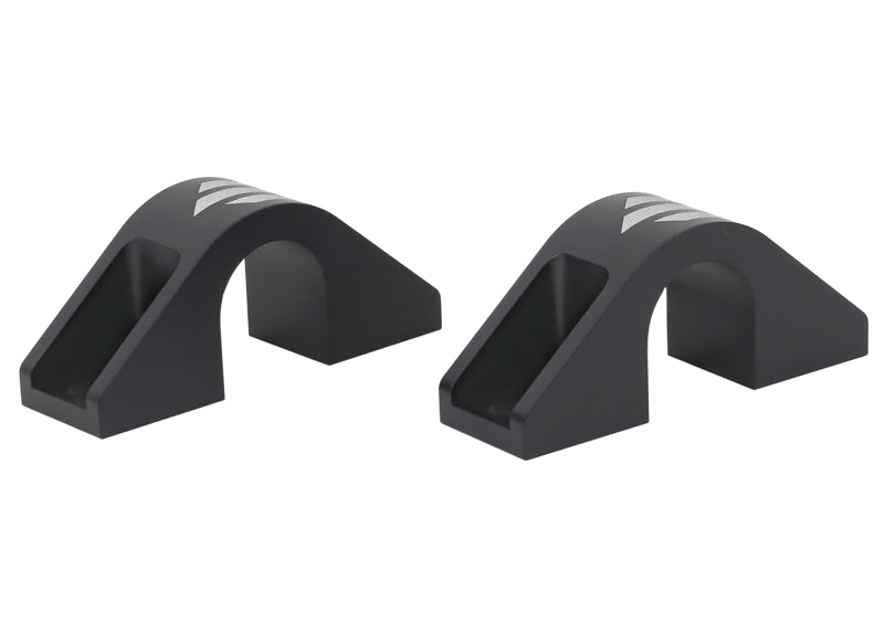 Whiteline KBR10 Universal Billet Alloy Sway Bar Mount - Saddle Kit 62-88mm Slotted Mounting Hole to suit Universal D Mount Bushing
