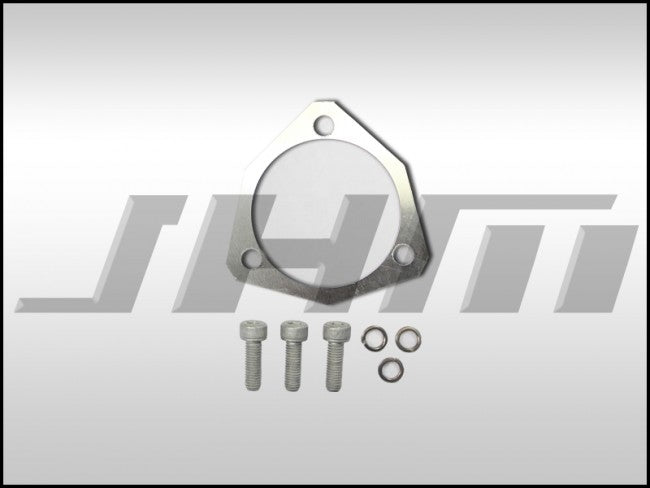JHM Hardware Kit w aluminum reusable large ID gasket (JHM) for B7-A4 2.0T Downpipe-Y-Cat/Race Pipe to DP Connection