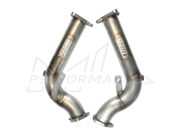JHM Audi B8 B8.5 3.0T 2.5" Stainless Steel Race Test Pipes (Inc. S4, S5, Q5 & SQ5)