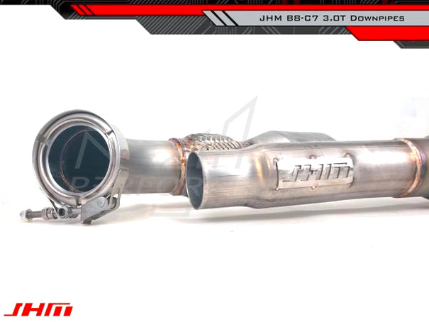 JHM Audi B8 B8.5 C7 3.0T High-Flow Cat Downpipes (Inc. S4, A6, Q5 & SQ5)
