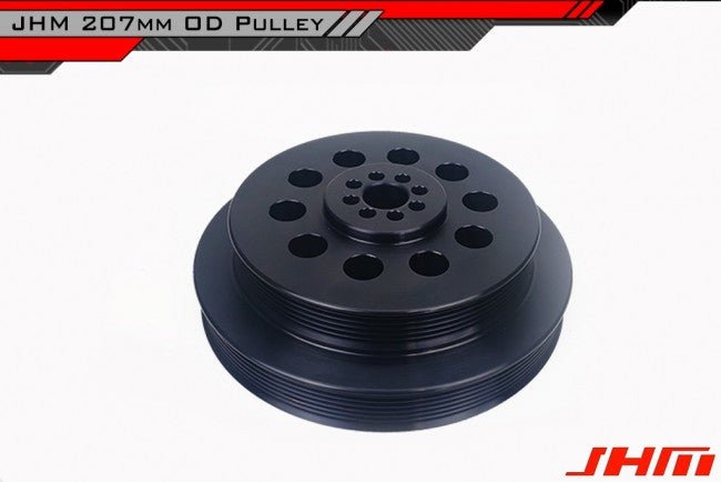 JHM Audi B8 C7 3.0T V6 207mm HD Overdrive Lightweight Supercharger Crank Pulley (Inc. A6, S4, Q5 & SQ5)