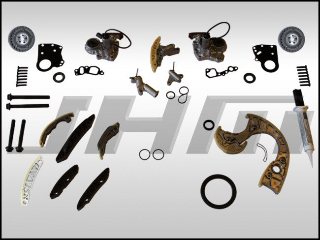 JHM Timing Chain Service Kit (JHM-OEM) for B6-B7 S4-C6 A6 and C5 allroad w chain 4.2L 40v - FULL