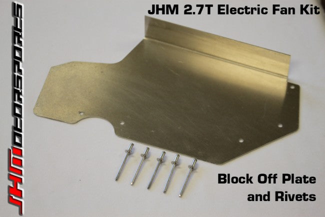 JHM Electric Fan Kit (EFK) Timing Cover Block Off Plate for B5-S4-C5 A6-allroad 2.7T