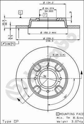 KNORR II370760065 Disc Brake Caliper Repair Kit