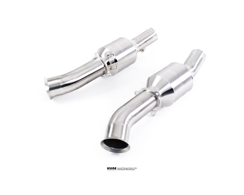 Kline Innovation KL-FER-430SCD-200-CS-SS 200 Cell Cat Pipe Set Ferrari 430 Scuderia