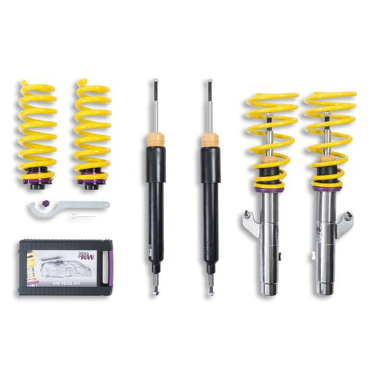 KW Audi Seat Skoda Volkswagen Variant 1 Coilover kit (8V A3, 5F Leon ST, Octavia III & MK7 Golf) | ML Performance UK 
