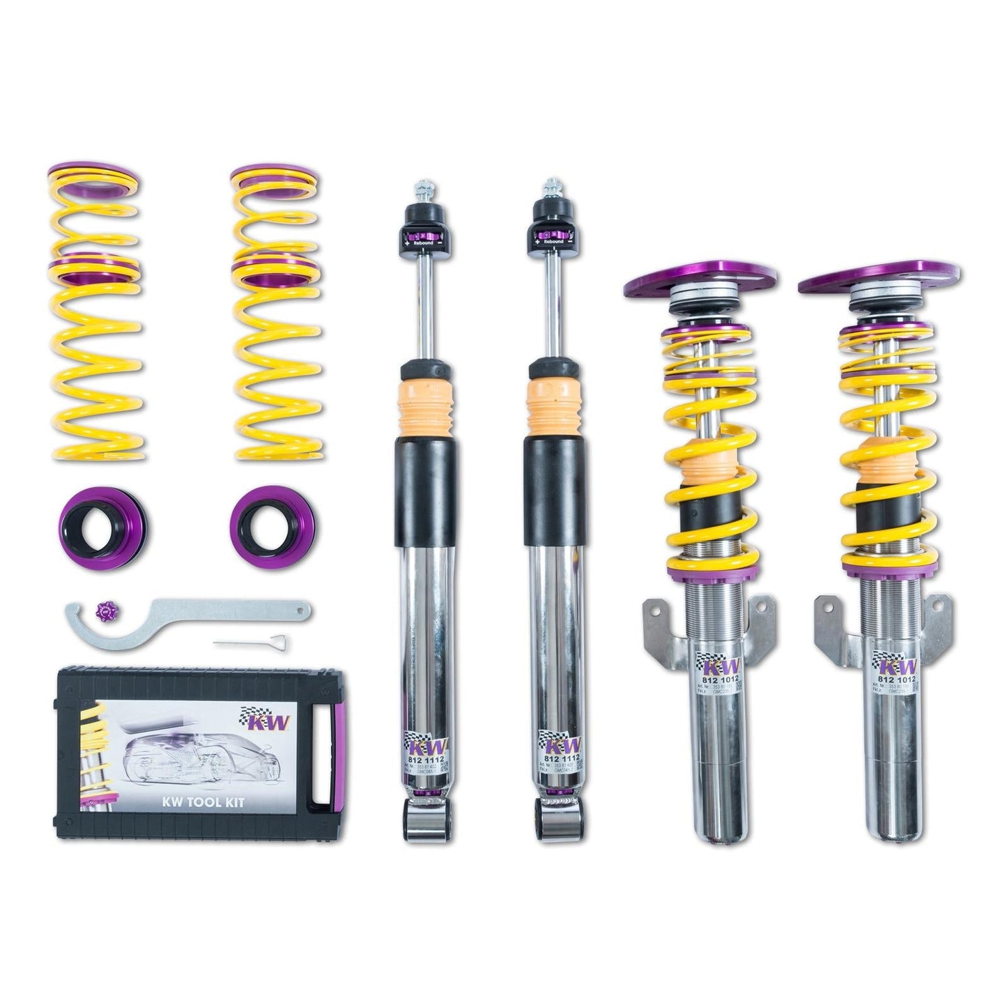 KW BMW F20 F21 F30 F32 2-Way Clubsport Coilover Kit (Inc. M140i, 335i, 340i & 440i) - ML Performance UK