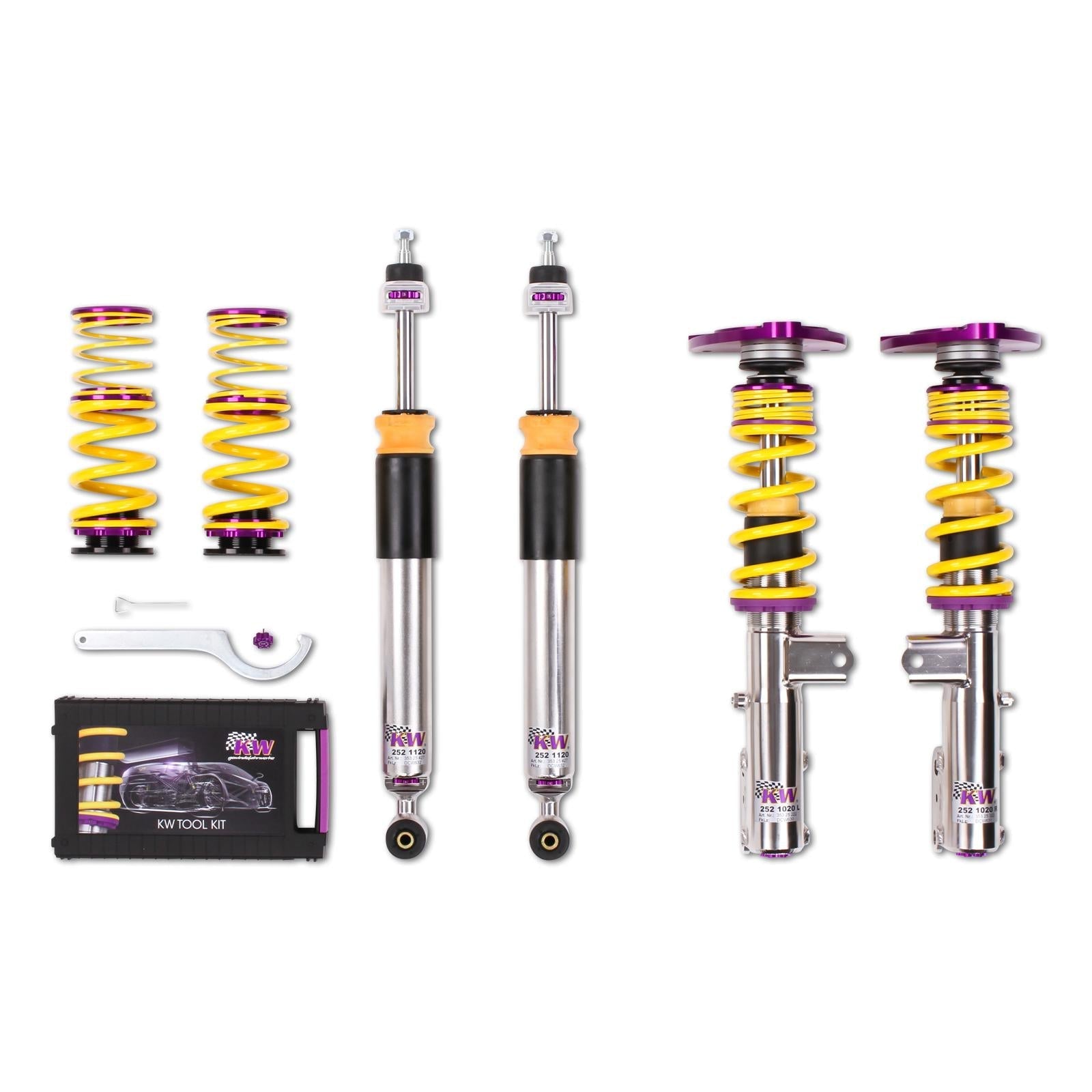 KW Mercedes-Benz C117 W176 Clubsport 2-way Coilover Kit (Inc. A45 AMG & CLA45 AMG) - ML Performance UK