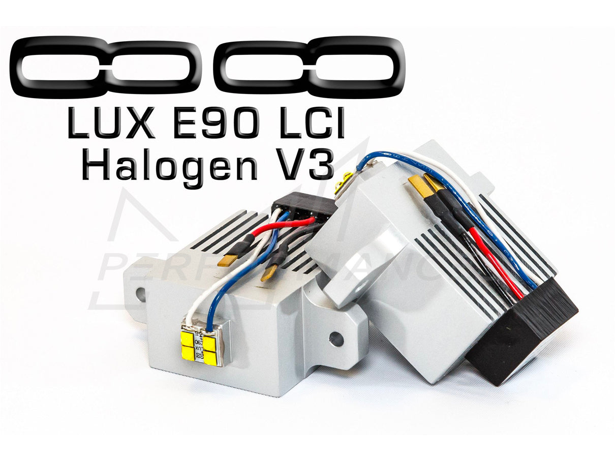 LUX BMW E90 E91 LCI Halogen V4 Angel Eyes