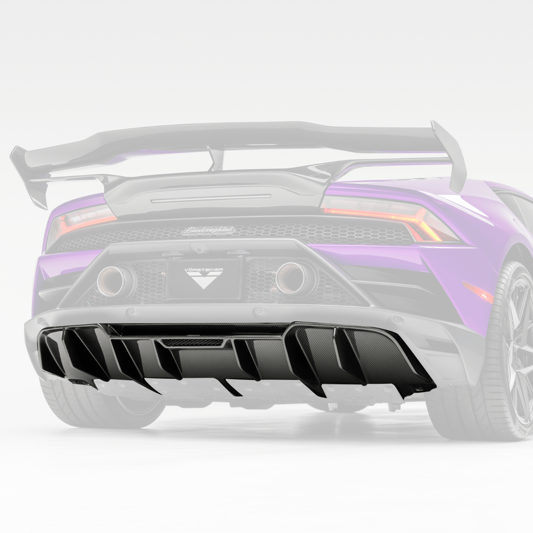Vorsteiner 3050LOV Lamborghini Huracan EVO Monza Edizione Rear Diffuser (2x2 Gloss Carbon)