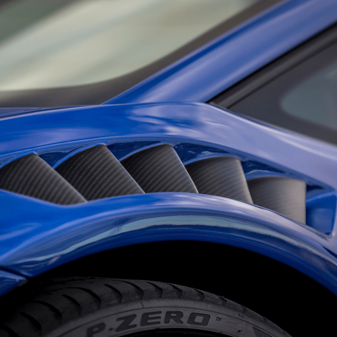 Vorsteiner 0940LOV Lamborghini Huracan Novara Edizione Aero Front Fenders w/Integrated Vents and Splash Shields (2x2 Gloss Carbon)