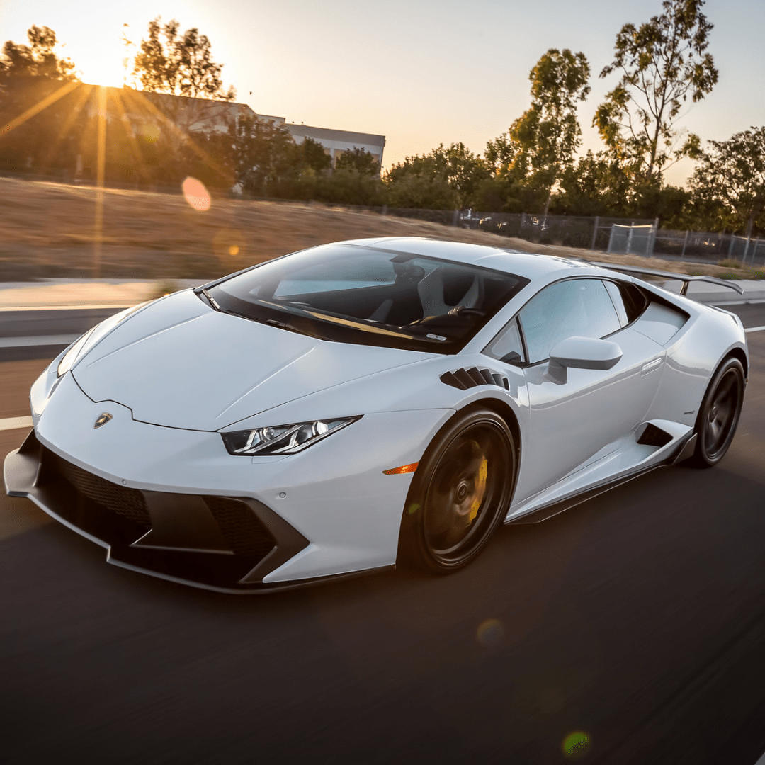 Vorsteiner 0940LOV Lamborghini Huracan Novara Edizione Aero Front Fenders w/Integrated Vents and Splash Shields (2x2 Gloss Carbon)