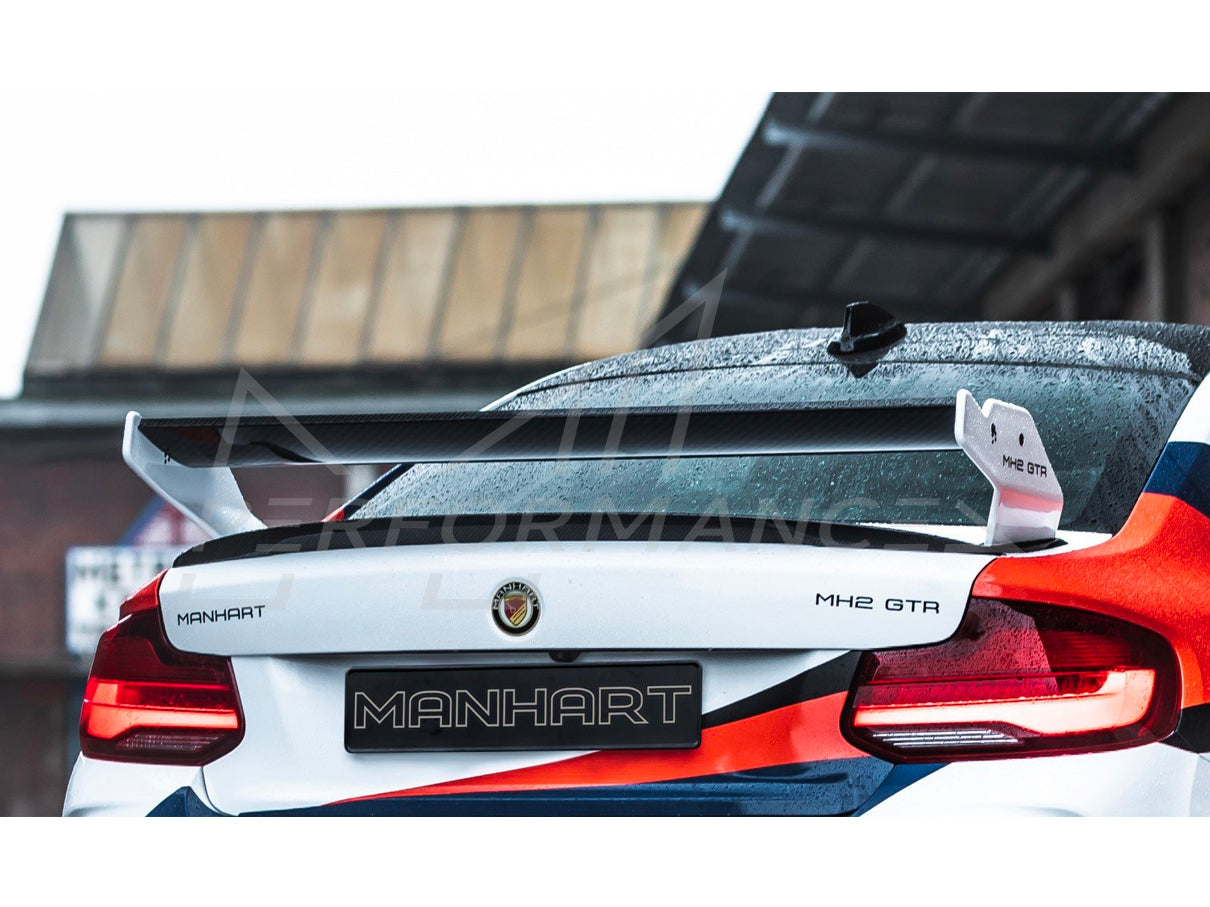 MANHART BMW F22 F87 Carbon Fibre Racing Rear Wing (Inc. M235i, M2 & M2 Competition)