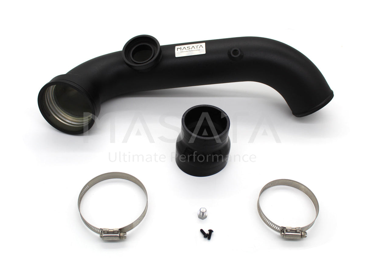 Masata BMW N54 E82 E90 E92 Aluminium Chargepipe with HKS BOV Blow Off Valve (1M, 135i & 335i) - ML Performance UK