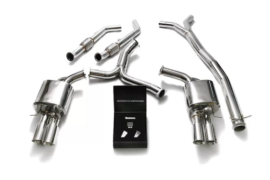 Armytrix Valvetronic Exhaust System for Brabus Diffuser Mercedes-Benz AMG W205 C43 with Carbon Tips